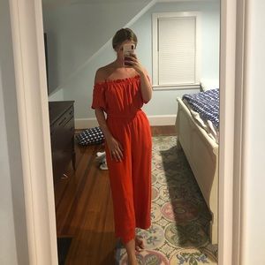 Moon River red jumpsuit